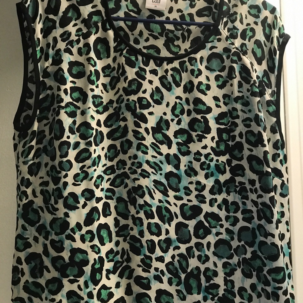 CAbi leopard print size M blouse